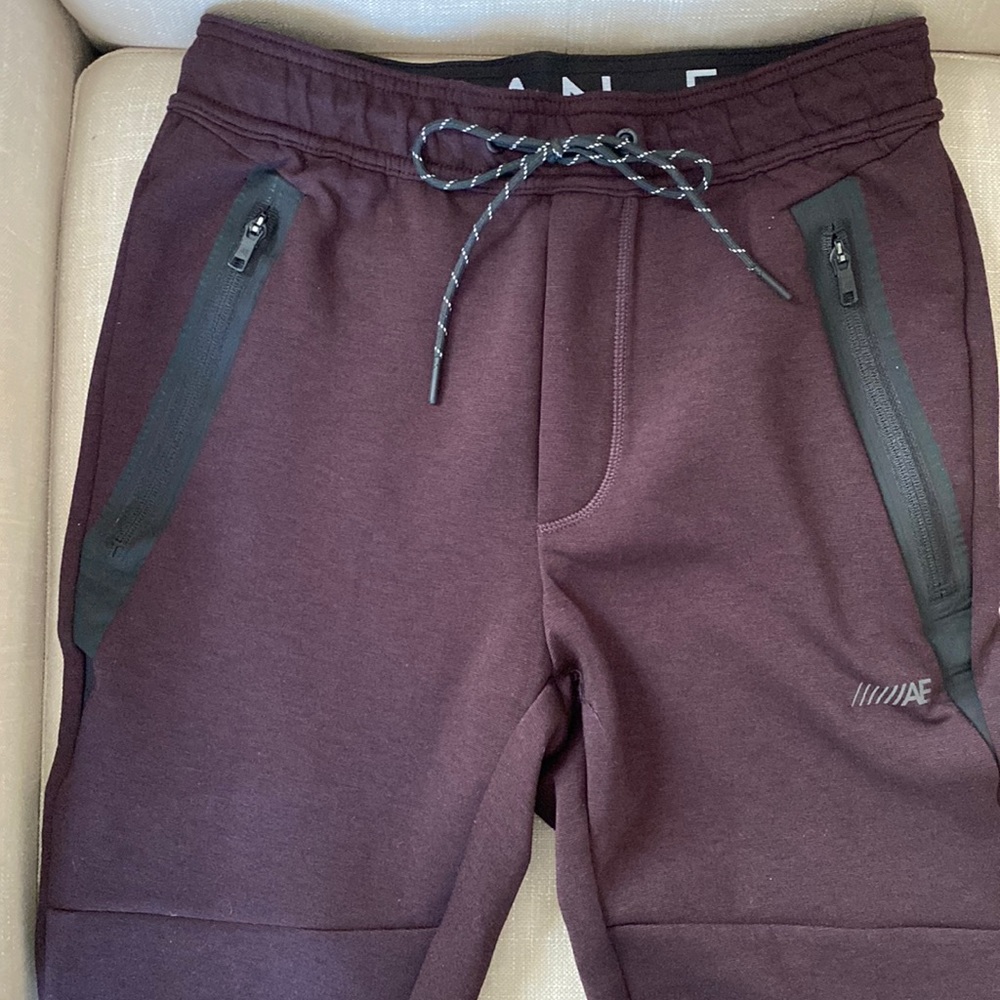 Men’s American Eagle joggers. Eggplant color. Size small.